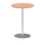 Italia Round Poseur Table Silver Leg - Image 19