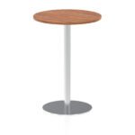 Italia Round Poseur Table Silver Leg - Image 20