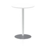 Italia Round Poseur Table Silver Leg - Image 21