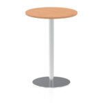 Italia Round Poseur Table Silver Leg - Image 23