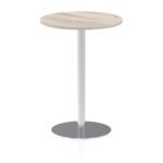 Italia Round Poseur Table Silver Leg - Image 67