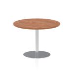 Italia Round Poseur Table Silver Leg - Image 26