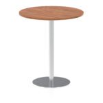 Italia Round Poseur Table Silver Leg - Image 32