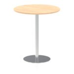 Italia Round Poseur Table Silver Leg - Image 77