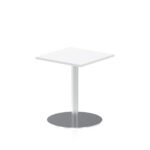 Italia Square Poseur Table Silver Leg - Image 38
