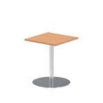 Italia Square Poseur Table Silver Leg - Image 40