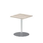 Italia Square Poseur Table Silver Leg - Image 6
