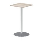 Italia Square Poseur Table Silver Leg - Image 12