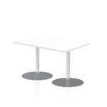 Italia Rectangular Poseur Table Silver Leg - Image 3