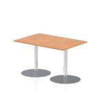 Italia Rectangular Poseur Table Silver Leg - Image 5