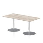 Italia Rectangular Poseur Table Silver Leg - Image 30