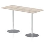 Italia Rectangular Poseur Table Silver Leg - Image 48