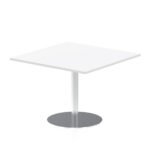 Italia Square Poseur Table Silver Leg - Image 15