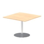 Italia Square Poseur Table Silver Leg - Image 16