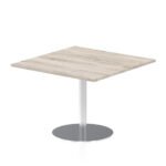 Italia Square Poseur Table Silver Leg - Image 64