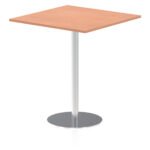 Italia Square Poseur Table Silver Leg - Image 31