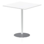 Italia Square Poseur Table Silver Leg - Image 33
