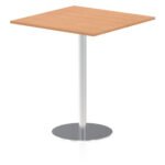 Italia Square Poseur Table Silver Leg - Image 35