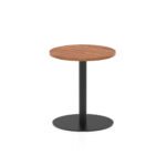 Italia Round Poseur Table Black Leg - Image 2