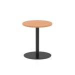 Italia Round Poseur Table Black Leg - Image 5