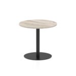 Italia Round Poseur Table Black Leg - Image 18