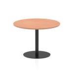Italia Round Poseur Table Black Leg - Image 25