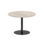 Italia Round Poseur Table Black Leg - Image 30