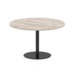 Italia Round Poseur Table Black Leg - Image 42