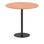 Italia Round Poseur Table Black Leg - Image 43