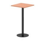Italia Square Poseur Table Black Leg - Image 7