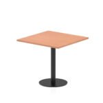Italia Square Poseur Table Black Leg - Image 13