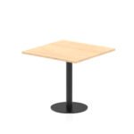 Italia Square Poseur Table Black Leg - Image 16