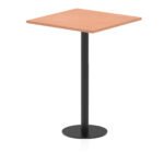 Italia Square Poseur Table Black Leg - Image 19