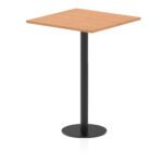 Italia Square Poseur Table Black Leg - Image 23