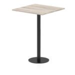 Italia Square Poseur Table Black Leg - Image 24