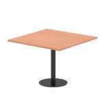 Italia Square Poseur Table Black Leg - Image 25