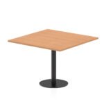 Italia Square Poseur Table Black Leg - Image 29