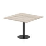 Italia Square Poseur Table Black Leg - Image 30