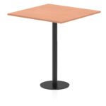 Italia Square Poseur Table Black Leg - Image 31