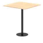 Italia Square Poseur Table Black Leg - Image 34