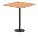 Italia Square Poseur Table Black Leg - Image 35