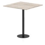 Italia Square Poseur Table Black Leg - Image 36
