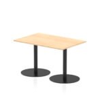 Italia Rectangular Poseur Table Black Leg - Image 4