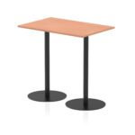 Italia Rectangular Poseur Table Black Leg - Image 7