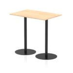 Italia Rectangular Poseur Table Black Leg - Image 10