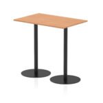 Italia Rectangular Poseur Table Black Leg - Image 11
