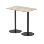 Italia Rectangular Poseur Table Black Leg - Image 12