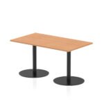 Italia Rectangular Poseur Table Black Leg - Image 17