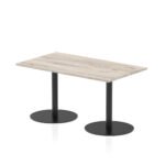 Italia Rectangular Poseur Table Black Leg - Image 18