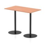 Italia Rectangular Poseur Table Black Leg - Image 19